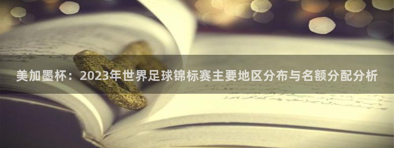 美加墨杯：2023年世界足球锦标赛主要地区分布与名额分配分析