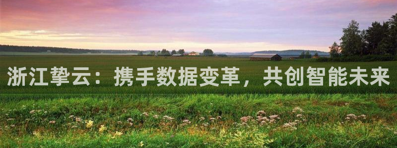 浙江挚云：携手数据变革，共创智能未来