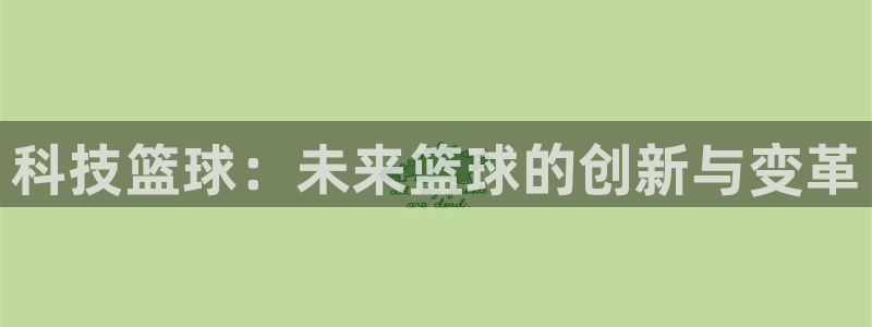 科技篮球：未来篮球的创新与变革