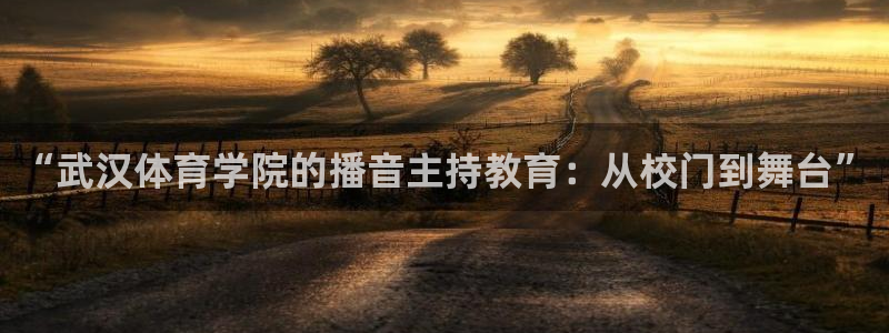“武汉体育学院的播音主持教育：从校门到舞台”